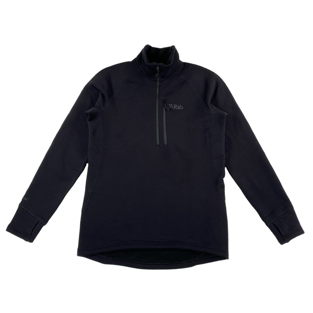 Rab Power Stretch Pro Pull On 1/2 Zip Pullover Men's Medium Black